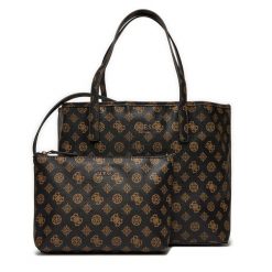Torebka Guess. Brązowe shopper Guess, z aplikacjami, bez dodatków. Za 649.99 zł.