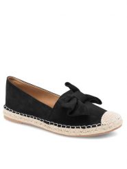 DeeZee Espadryle KL601-69 Czarny. Czarne espadryle DeeZee, bez wzorów, z materiału, bez obcasa, bez zapięcia. Za 99.99 zł.