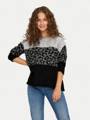 ONLY Sweter Jade 15294969 Szary Regular Fit. Szare swetry Only, xs, bez wzorów, z syntetyku, bez ramiączek. Za 169.99 zł.