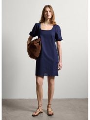 STEFANEL Sukienka w kolorze granatowym rozmiar: L. Niebieskie sukienki Stefanel, l, bez wzorów, bez kołnierzyka, bez ramiączek, mini. Za 208.99 zł.