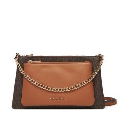 Torebka MICHAEL Michael Kors. Brązowe listonoszki MICHAEL Michael Kors, bez wzorów, bez dodatków. Za 789.99 zł.