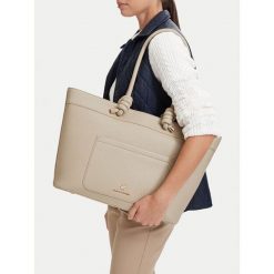 Torebka Beverly Hills Polo Club. Brązowe shopper Beverly Hills Polo Club, bez wzorów, bez dodatków. Za 299.99 zł.