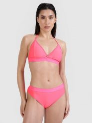 4F Góra od bikini damska - różowa L. Czerwone szorty 4f, bez wzorów, z elastanu, eleganckie. Za 79.99 zł.