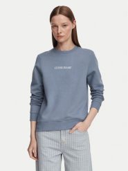 Guess Bluza W4YQ10 KC811 Niebieski Regular Fit. Niebieskie bluzy Guess, s, z aplikacjami, z bawełny, bez kaptura. Za 299.99 zł.