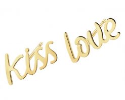 Złote kolczyki - kiss love. Żółte kolczyki Apart, złote. Za 299.00 zł.