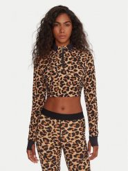 Reebok Bluza techniczna Francis RK25162CCW Beżowy Slim Fit. Brązowe bluzy Reebok, s, bez wzorów, z syntetyku, bez kaptura. Za 269.99 zł.