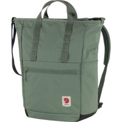 Plecak miejski Fjallraven High Coast Totepack - patina green. Zielone plecaki Fjällräven, bez wzorów. Za 369.00 zł.