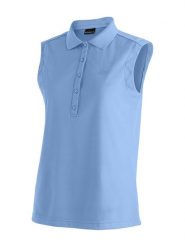 Maier Sports Funkcyjna koszulka polo "Ulrike" w kolorze niebieskim rozmiar: 36. Niebieskie koszulki polo Maier Sports, bez wzorów, z materiału, bez kołnierzyka, bez ramiączek. Za 89.95 zł.