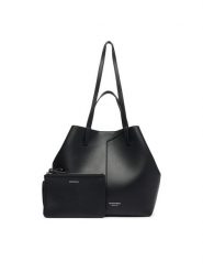 Emporio Armani Torebka EW005668 AF29459 Czarny. Czarne shopper Emporio Armani, bez wzorów, ze skóry, bez dodatków. Za 2,764.00 zł.