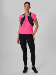 4F Legginsy do biegania szybkoschnące damskie - czarne S. Czarne legginsy 4f, l, bez wzorów, z materiału, z podwyższonym stanem. Za 169.99 zł.