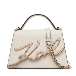 Torebka KARL LAGERFELD. Białe listonoszki KARL LAGERFELD, bez wzorów, bez dodatków. Za 1,299.00 zł.