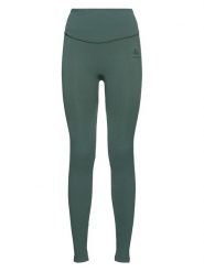 Odlo Legginsy sportowe "Active 365 Seamless" w kolorze khaki rozmiar: M. Brązowe legginsy Odlo, m, bez wzorów, z materiału. Za 189.29 zł.