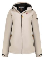 Canadian Peak Kurtka softshellowa "Tamigoglasseak" w kolorze beżowym rozmiar: L. Brązowe kurtki sportowe Canadian Peak, l, bez wzorów, z materiału, bez kaptura, outdoorowe. Za 166.95 zł.