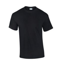 Ultra Bawełniana Koszulka Unisex Dla Dorosłych. Czarne bluzki GILDAN, xl, bez wzorów, z bawełny, sportowe, bez kołnierzyka, bez ramiączek. Za 44.99 zł.