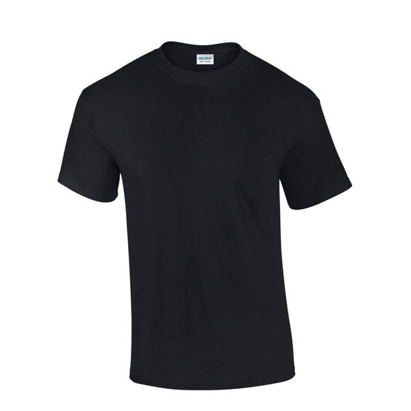 Ultra Bawełniana Koszulka Unisex Dla Dorosłych. Czarne bluzki GILDAN, xl, bez wzorów, z bawełny, sportowe, bez kołnierzyka, bez ramiączek. Za 44.99 zł.