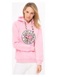 Zwillingsherz Bluza "Kelly" w kolorze jasnoróżowym rozmiar: S/M. Różowe bluzy Zwillingsherz, m, bez wzorów, z bawełny, z kapturem. Za 202.50 zł.