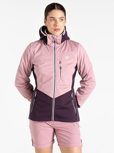 Dare 2b Kurtka softshellowa "Lexan II" w kolorze fioletowo-jasnoróżowym rozmiar: 34. Różowe kurtki sportowe Dare 2b, bez wzorów, bez kaptura, outdoorowe. Za 134.53 zł.