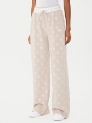 Guess Spodnie dresowe V5BB00 K1902 Brązowy Wide Leg. Brązowe spodnie dresowe Guess, xxs, z aplikacjami, z dresówki. Za 339.99 zł.