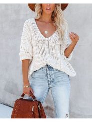 Milan Kiss Sweter w kolorze kremowym rozmiar: S. Brązowe swetry Milan Kiss, s, bez wzorów, bez ramiączek. Za 162.11 zł.