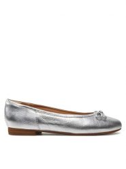 Clarks Baleriny Fawna Lily 26176380 Srebrny. Szare baleriny Clarks, bez wzorów, ze skóry, bez obcasa. Za 329.99 zł.