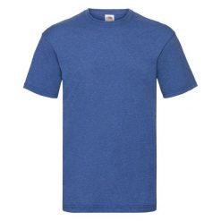 T-shirt Fruit Of The Loom Valueweight Adult Blue Jaspeado. Białe t-shirty FRUIT OF THE LOOM, bez wzorów, z bawełny, bez kołnierzyka, bez ramiączek. Za 150.99 zł.