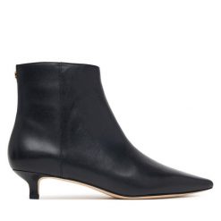 Botki LAUREN RALPH LAUREN. Czarne botki Lauren Ralph Lauren, bez wzorów, bez obcasa, na szpilce, bez zapięcia. Za 949.99 zł.