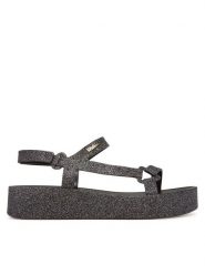 Melissa Sandały Melissa Sun Downtown Platform II Ad 36129 Czarny. Czarne sandały Melissa, bez wzorów, z tworzywa sztucznego, bez obcasa, na płaskiej podeszwie, bez zapięcia. Za 229.99 zł.