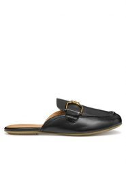 Geox Klapki D Palmaria D55MUA 000TU C9999 Czarny. Czarne klapki Geox, bez wzorów, ze skóry, bez obcasa. Za 359.99 zł.