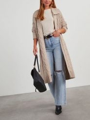 Milan Kiss Kardigan w kolorze beżowym rozmiar: XL. Brązowe kardigany Milan Kiss, xl, bez wzorów. Za 217.99 zł.