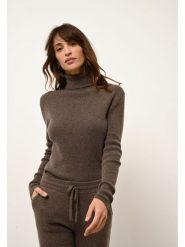 Just Cashmere Kaszmirowy golf "Lanais" w kolorze brązowym rozmiar: XL. Brązowe golfy Just Cashmere, xl, bez wzorów, z kaszmiru, bez ramiączek. Za 500.99 zł.