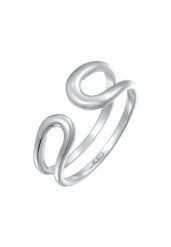 Elli PREMIUM Damski pierścionek Open Geo Modern regulowany ze srebra próby 925 Sterling Silver Pierścionki 1 ct. Szare pierścionki Elli PREMIUM, srebrne. Za 228.64 zł.