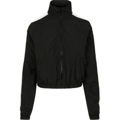 Damska klasyczna miejska parka w paski. Białe parki Urban Classics, na zimę, klasyczne, bez kaptura. Za 191.00 zł.