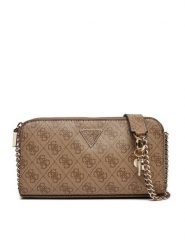 Guess Torebka HWESG9 51012 Beżowy. Brązowe listonoszki Guess, z aplikacjami, ze skóry, bez dodatków. Za 269.99 zł.