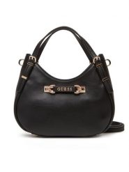 Guess Torebka Lefia HWBG96 44050 Czarny. Czarne torebki klasyczne Guess, z aplikacjami, ze skóry, bez dodatków. Za 589.99 zł.