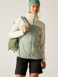 Dare 2b Kurtka softshellowa "Nomadic" w kolorze kremowo-miętowym rozmiar: 46. Brązowe kurtki sportowe Dare 2b, bez wzorów, bez kaptura, outdoorowe. Za 175.67 zł.