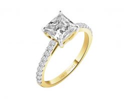 Pierścionek z żółtego złota z diamentami laboratoryjnymi - 1,75 ct - próba 750. Żółte pierścionki Apart, z diamentem, złote. Za 15,990.00 zł.