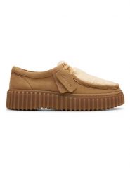 Clarks Skórzane trzewiki "Torhill Bee" w kolorze beżowym rozmiar: 37. Brązowe półbuty sznurowane Clarks, bez wzorów, ze skóry, eleganckie, bez obcasa, bez zapięcia. Za 286.16 zł.