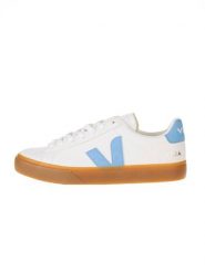 Veja Skórzane sneakersy "Campo" w kolorze biało-błękitnym rozmiar: 40. Białe trampki Veja, bez wzorów, bez zapięcia. Za 544.45 zł.