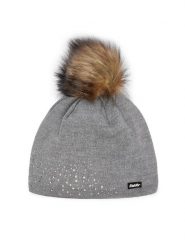 Eisbär Czapka Nalin Lux Crystal 80115 006 Szary. Szare czapki Eisbar, bez wzorów, z materiału. Za 279.99 zł.