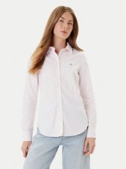 Gant Koszula Shield 4300141 Różowy Slim Fit. Czerwone koszule GANT, bez wzorów, z bawełny, bez kołnierzyka, bez ramiączek. Za 529.99 zł.