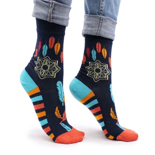 Skarpetki bambusowe Hop Hare - Łapacz snów 36-40. Brązowe skarpety HAPPY HOP, bez wzorów, z elastanu. Za 29.99 zł.