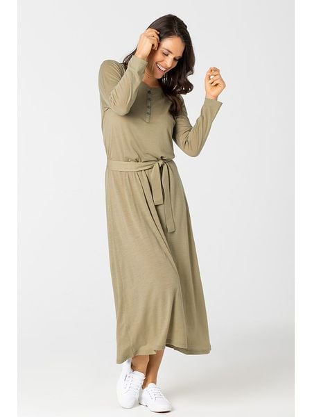 Super.natural Sukienka w kolorze oliwkowym rozmiar: S. Brązowe sukienki super.natural, s, bez wzorów, z tkaniny, bez kołnierzyka, bez ramiączek, maxi. Za 152.99 zł.