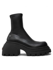 Naked Wolfe Botki Secret Czarny. Czarne botki Naked Wolfe, bez wzorów, ze skóry, bez obcasa, na słupku, bez zapięcia. Za 1,319.00 zł.