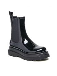 Jenny Fairy Botki WS9157-01 Czarny. Czarne botki Jenny Fairy, bez wzorów, ze skóry, bez obcasa, na płaskiej podeszwie, bez zapięcia. Za 107.98 zł.