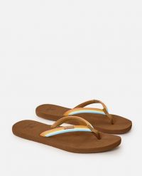 Japonki damskie Rip Curl Freedom Bloom Open Toe. Klapki Rip Curl, bez wzorów, z materiału, z otwartym noskiem, bez obcasa. Za 129.99 zł.