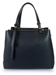 Florence Bags Skórzana torebka "Bea" w kolorze czarnym - 25 x 19 x 11 cm rozmiar: onesize. Czarne torby na ramię Florence Bags, bez wzorów, z materiału, przez ramię, bez dodatków. Za 339.99 zł.