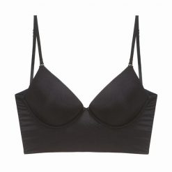 Biustonosz z fiszbinami miękki na co dzień Hanady. Białe biustonosze Intica, bez wzorów. Za 139.00 zł.