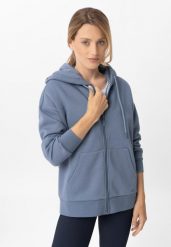 Bluza oversize z kapturem B-LOMY. Niebieskie bluzy Volcano, m, z aplikacjami, z bawełny, z kapturem. Za 179.99 zł.