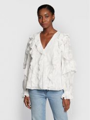 Ted Baker Bluzka Janeio 263119 Biały Regular Fit. Białe bluzki Ted Baker, bez wzorów, z syntetyku, bez kołnierzyka, bez ramiączek. Za 789.99 zł.