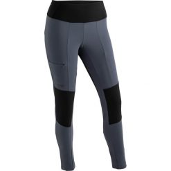 Damskie legginsy Maier Sports Dacit. Niebieskie legginsy Maier Sports, bez wzorów, z materiału. Za 458.20 zł.